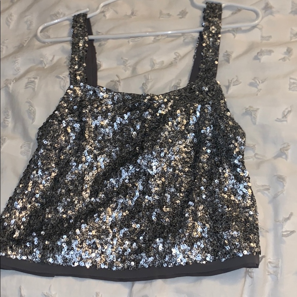 Abercrombie sequin crop top